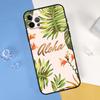 Летнее растение Пальма Зеленый лист Алоха Чехол для телефона Для iPhone 16 Pro 15 Pro 11 13 14 Pro Max 12 Mini XR 16 15 Plus 16e Защитный чехол