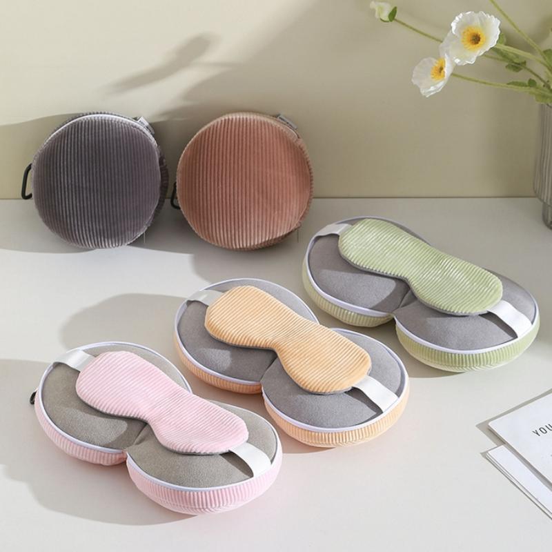 Маска для глаз Мягкая 2 в 1 Подушка-маска для глаз Складная Многофункциональная Подушка для путешествий Блокирующая свет С крючком для хранения Подушки для шеи Детские