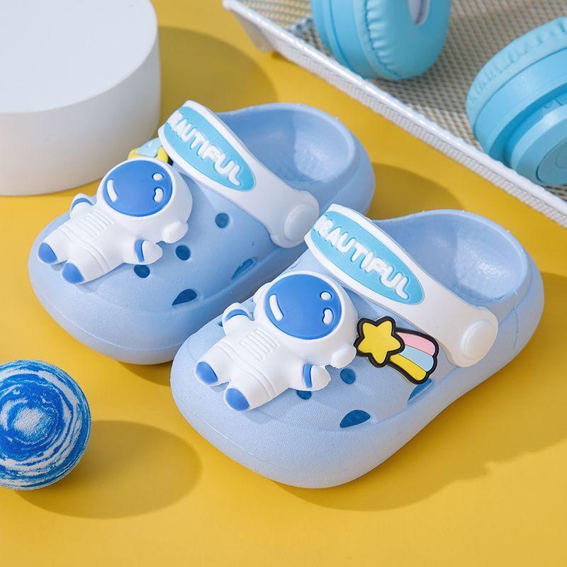 Non-slip astronaut clogs, astronaut children's slippers, summer cartoon sandals for boys and girls, kids' sandals