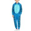 Matching Family Outfits - Striped Print Family Matching Hooded Zip-Up Onesie Loungewear