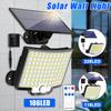 Super Bright 106/118/228 LED Solar Split Wall Lamp Motion Sensor Solar Lamp Waterproof For Outdoor Garden Patio Backyard Country House