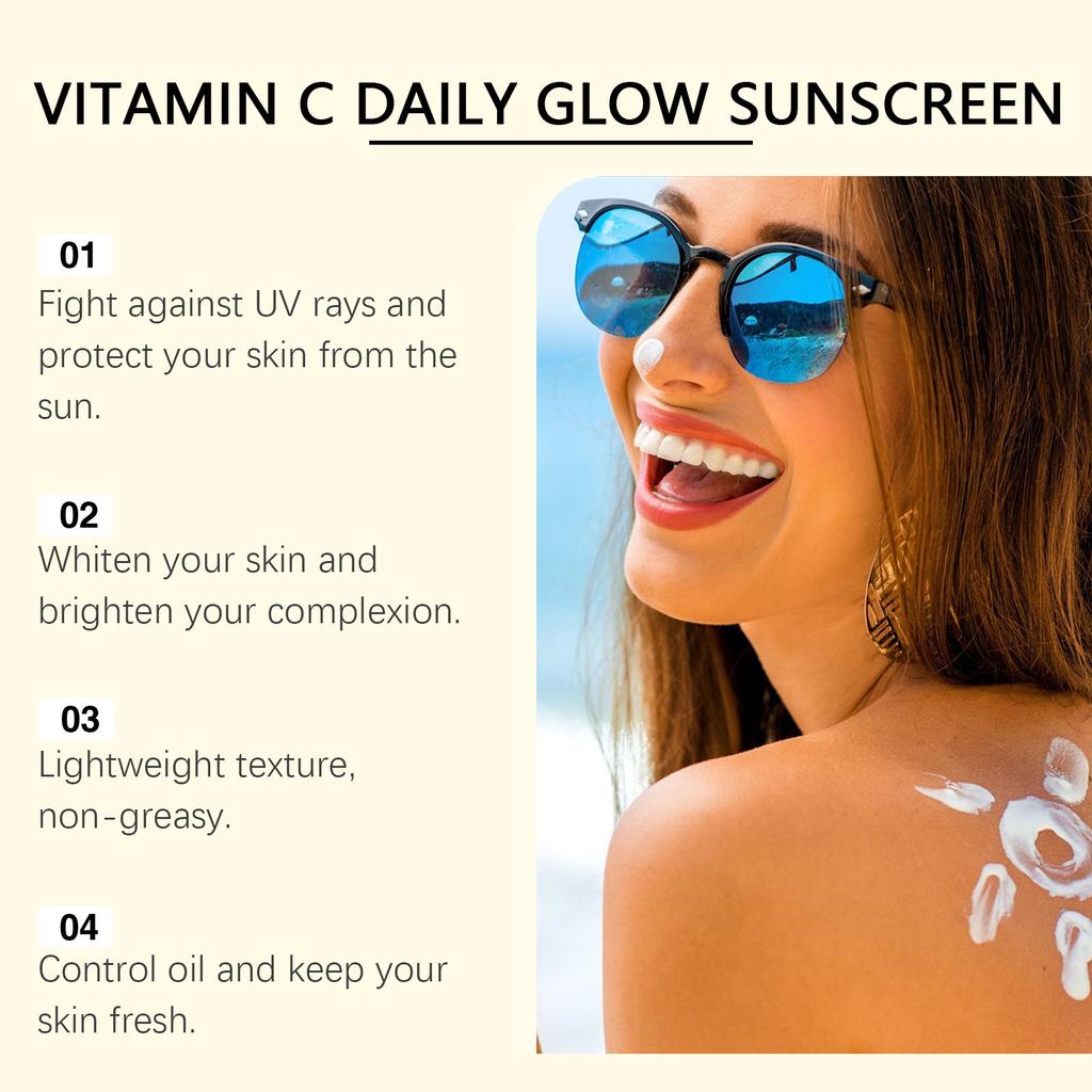 Brightening Sunscreen UV Lightweight Texture Oil Control Brightens The Skin Lightweight, Easy To Apply, Convenient And Quick To Use.