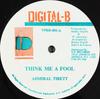 12-дюймовая пластинка ADMIRAL TIBET - Think Me A Fool VPRD801 Цифровой-B Американский Регги, Ска и Даб Б/У