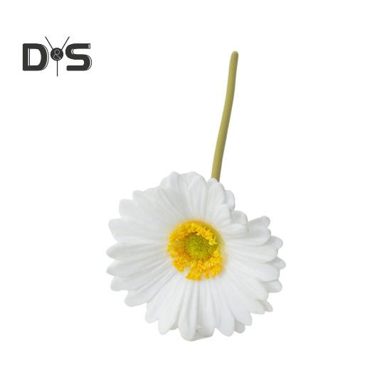 Искусственная Гербера Jamesonii со стеблем Реалистичный искусственный шелковый цветок Домашний офис Стол Центральная часть Искусственная цветочная ветка Цветочная композиция Украшение