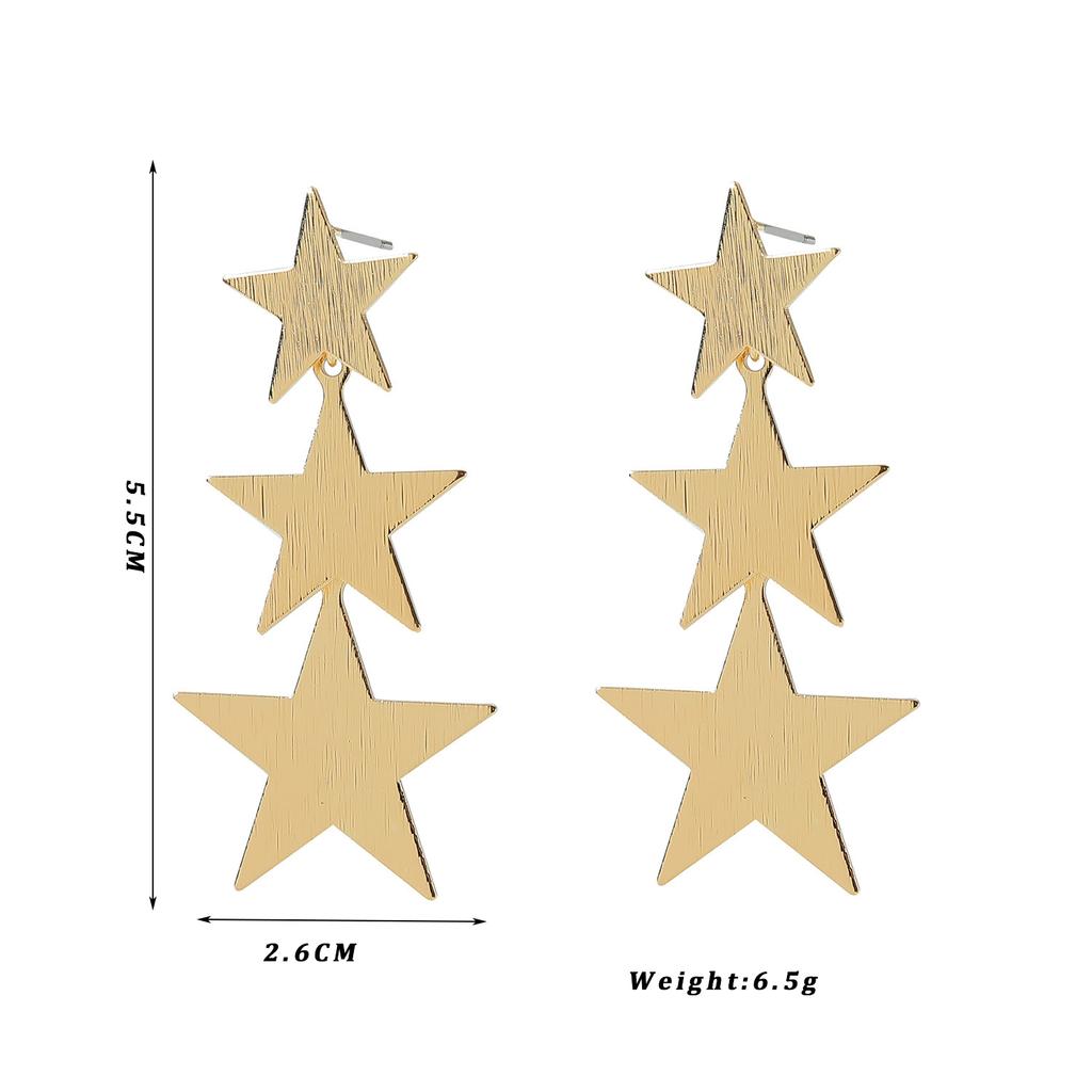 Металлические массивные серьги в стиле ретро для женщин, модные европейские длинные серьги с круглыми звездами и квадратами неправильной геометрии, длинные серьги, ювелирные изделия