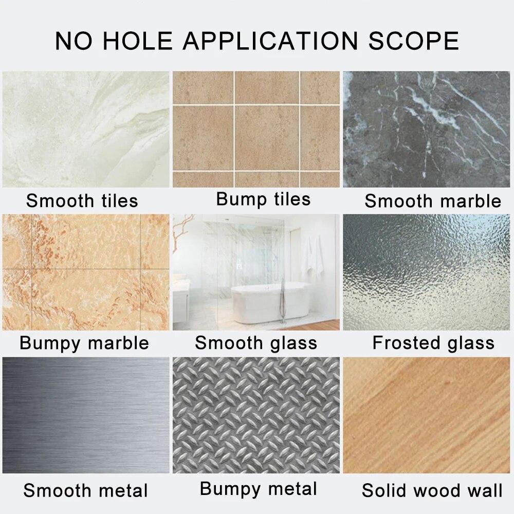 1 шт., держатель для бритвы без удара, мужской бритвенный крючок для хранения бритвы, настенная полка для ванной комнаты, полка для бритвы, настенные кухонные аксессуары