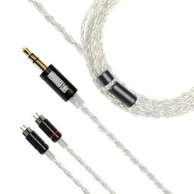 NOBUNAGA Labs entry IRIS 4-жильный посеребренный OFC провод [3,5 мм стерео мини-джек/custom IEM 2-pin] NLE-RIS