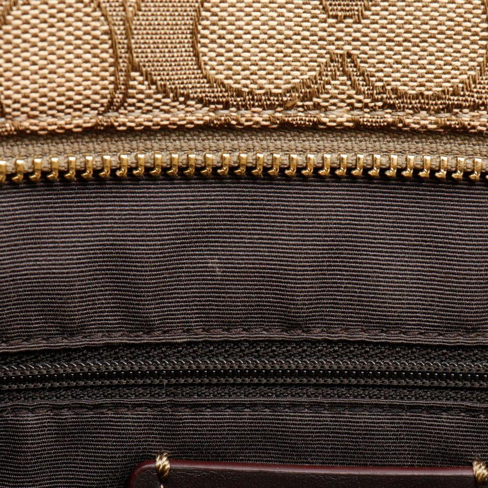 Coach Signature Tote Bag F58282 Brown Canvas Women Used