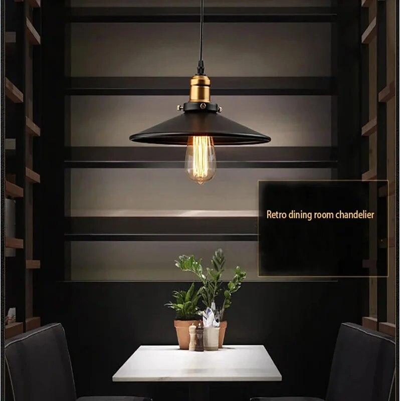 Винтажный подвесной светильник, украшение салона Эдисона в стиле лофт, винтажный промышленный ретро-подвесной светильник E27, держатель, железные светильники для ресторанов