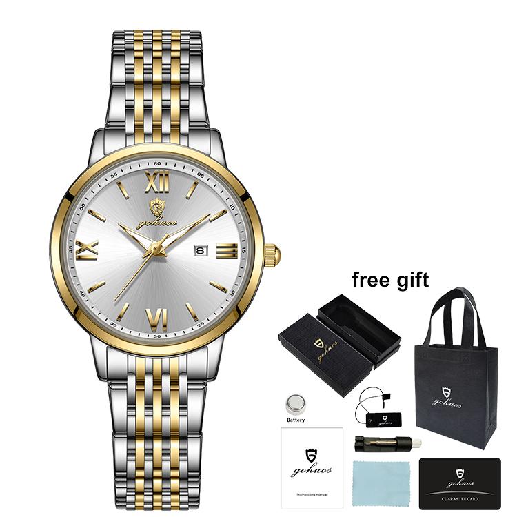 Gohuos 7807 2026 New Arrival Luxury Women's Wristwatch Waterproof Original Quartz Wrist Watch for Ladies Women Girls Reloj Boxes