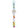 Swatch Flik Flak Quartz Movement 30m Water Resistant Kids Watch 32mm White Dial Plastic Case Fabric Strap Kids watches ZFBNP127
