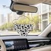 Безопасный Автомобильный Подвес Леопардовый Принт Трусы Подвеска на Зеркало, Милые Мини Металлические Вешалки, Треугольный Персонализированный Аксессуар Нижнее Белье причудливый Автомобильный Интерьер
