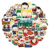 55 шт. наклеек South Park для детей | Мультяшные декали Водонепроницаемые для ноутбука, скейтборда, автомобиля, бутылки для воды Милый мультяшный стикер Подарочный набор