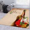 Tappeto per chitarra Fender per la decorazione del soggiorno Ampia area Comodo resistente allo sporco Tappeto antiscivolo Tappetino per