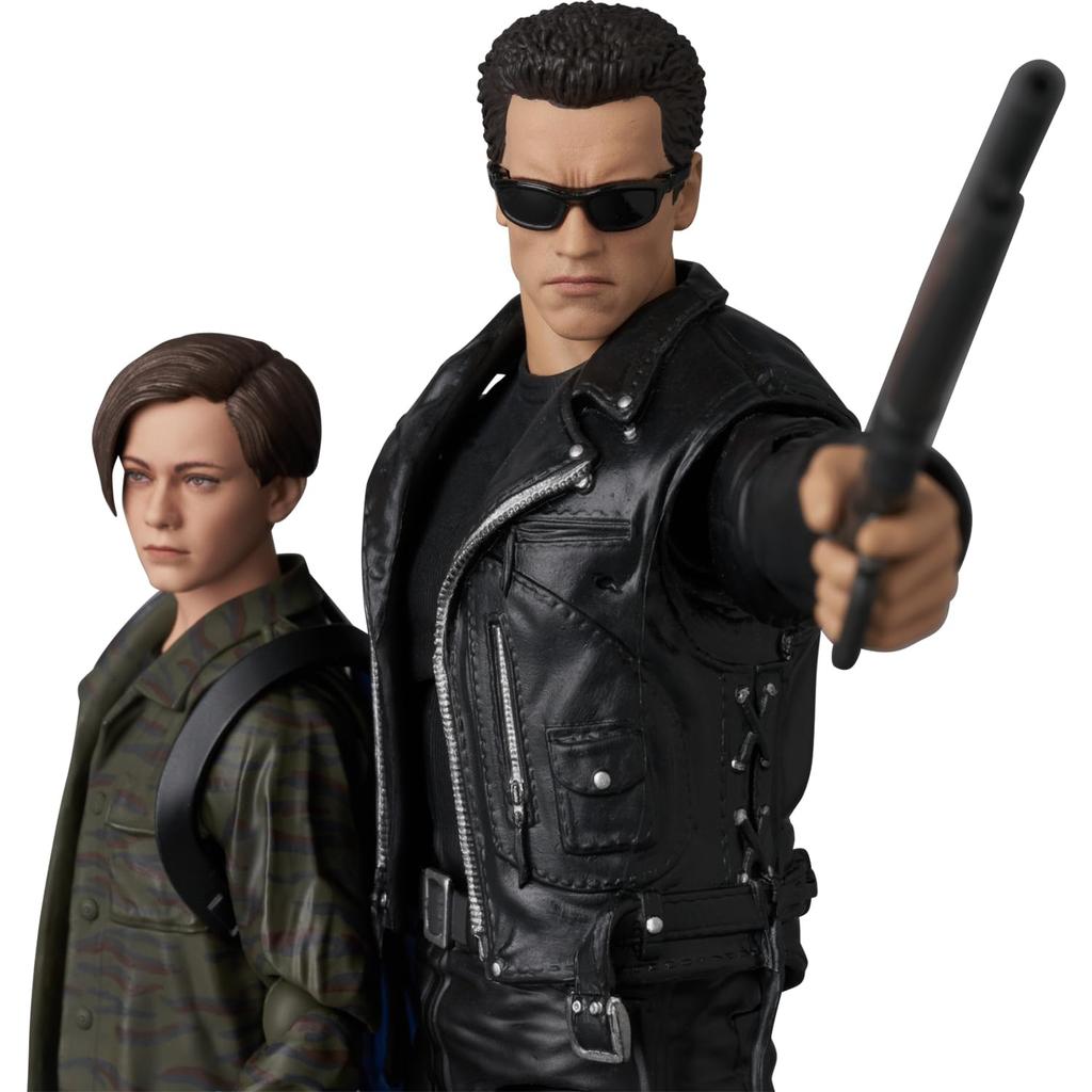 MEDICOM TOY MAFEX Т-800 Терминатор 2 Судный день и Джон Коннор Фигурки Действия Без Масштаба Полностью Подвижные Окрашенные 160 мм/130 мм