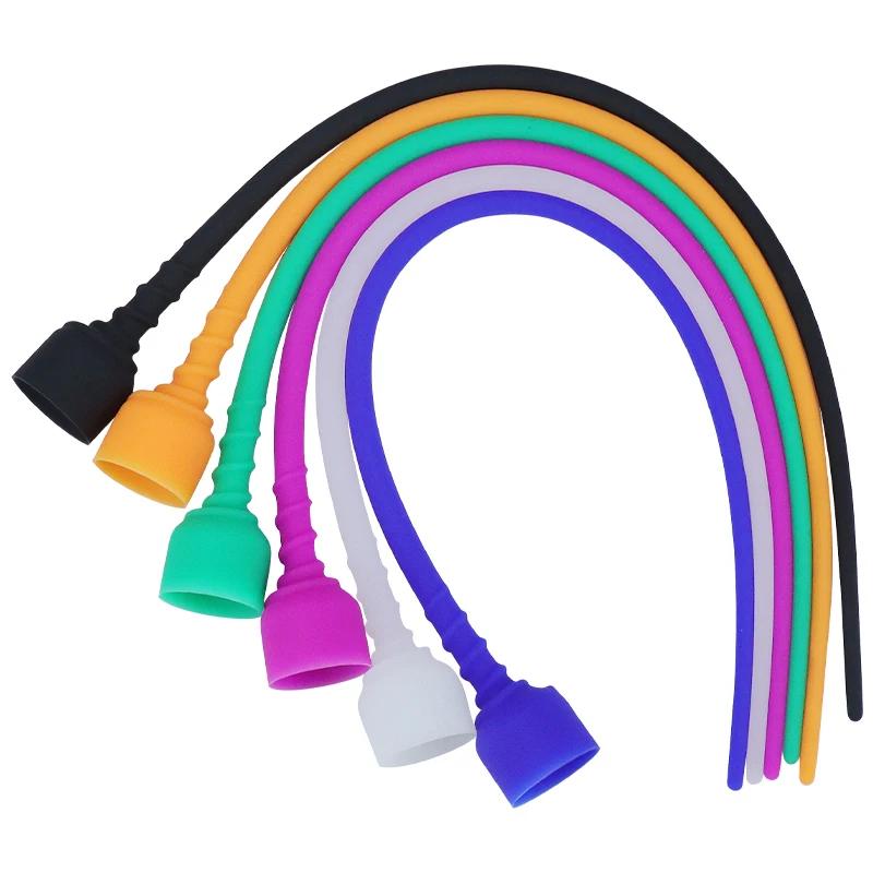 Длинный уретральный дилататор 42 см Катетер Пробка для пениса Зондирование Стимуляция конского глаза Взрослые продукты Секс-игрушки Мужской уретральный зонд Дилататор