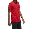 adidas Футболка с коротким рукавом и логотипом, мужские футболки, светло-малиновые, FU6220