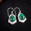 Malachite Gemstone 925 Sterling Silver Lovely Jewelry Earrings 1.50" For Gift EE-41-24