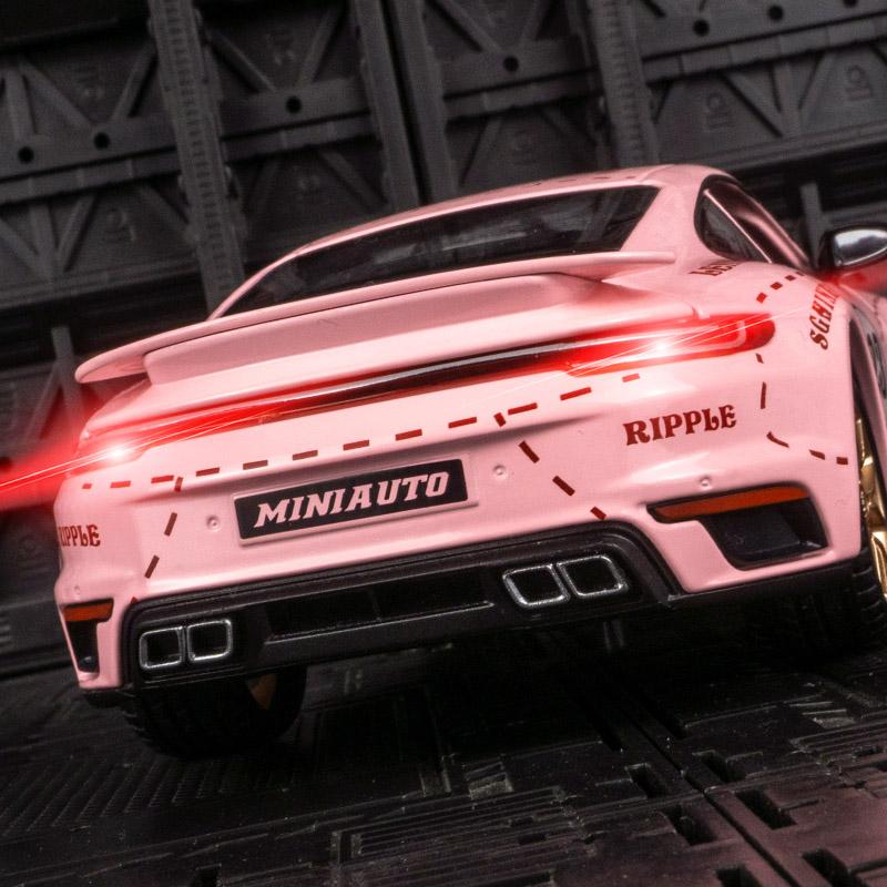 911 Turbo S Литье под давлением 1:Модель автомобиля из 24 сплавов, миниатюрный металлический спортивный автомобиль, коллекционный подарок на день рождения, детские игры 