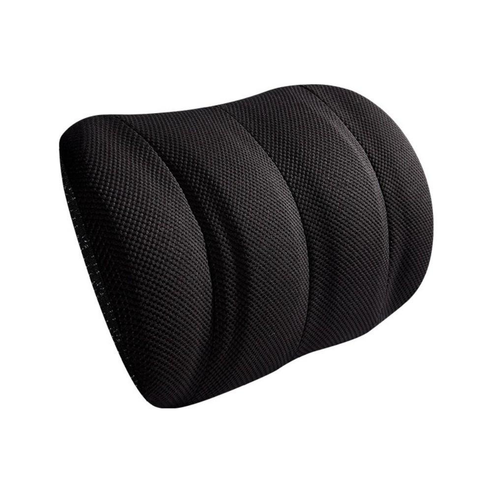 Memory Foam Curved Waist Pillow Mesh Cover Back Support Pillow For Home Seat