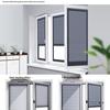 Waterproof Honeycomb Blinds for Inward-Opening Windows: Kitchen, Bathroom, Bedroom Sunshade with Invisible Push-Pull Design