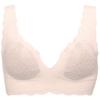 Zero Feel Half Top with Cups Wireless Bra with No Size M Sloggi/Triumph Lace-Type (10190525) - Pads, Lightweight, Non-Slip, Hooks, (6308) (Warm White)