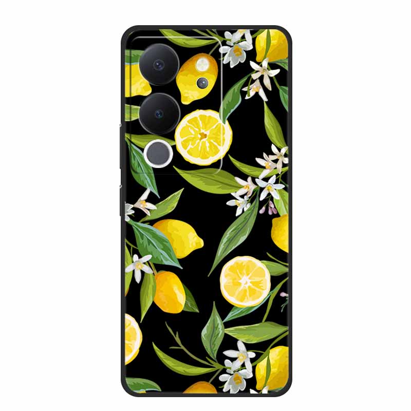 Funda For Vivo V30 Lite Case Cute Cartoon Cat Black Silicone Shockproof Soft Phone Cases For Vivo V30 Lite Back Cover Case Bag