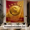 Custom Text Tapestry Galatasaray FC Print Wall Tapestry Indoor Living Room Wall Decor