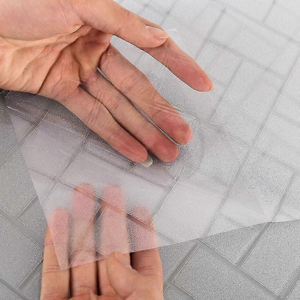 Window Films Anti Peeping Self-Adhesive Frosted Window Stickers Privacy Window Film Insulated Removable Glue-Free Electrostatic Glass Film 45*200cm(C