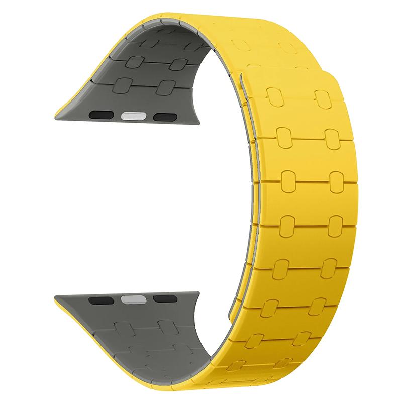 Силиконовый магнитный ремешок для Apple Watch Band Ultra 2 49 мм 44 мм 40 мм S10 46 мм 42 мм 41 мм 45 мм Браслет IWatch Series 9 8 7 6 SE 5