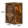 Антикварная Книжная Коллекция Книжный Шкаф Домашний Декор Ретро DIY Деревянная Книжная Полка Вставка Миниатюрные Наборы Для Взрослых Ручная Работа Подарок