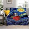Snoo-dog Heart Background Blanket Flannel Blanket for bed, sofa, Camping, Hiking, Picnic Essentials, gift for family Fan gifts