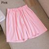 Women Breathable Shorts Drawstring Wide Leg Pants Elastic Waist Fashion Beach Shorts Solid Color
