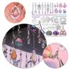 Pack of 200 Suncatchers Craft Set Sun Catchers Craft Set with Hooks Chain Crystal Pendant Sun Catchers for Garden Window