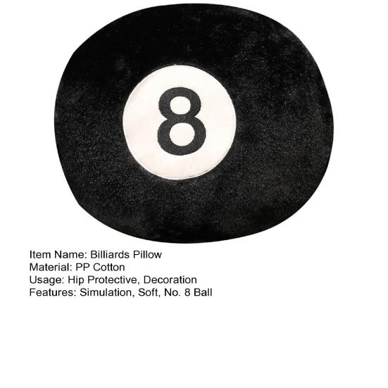 Creative Billiards Plush Pillow Plushies Soft Stuffed Sofa Cushion