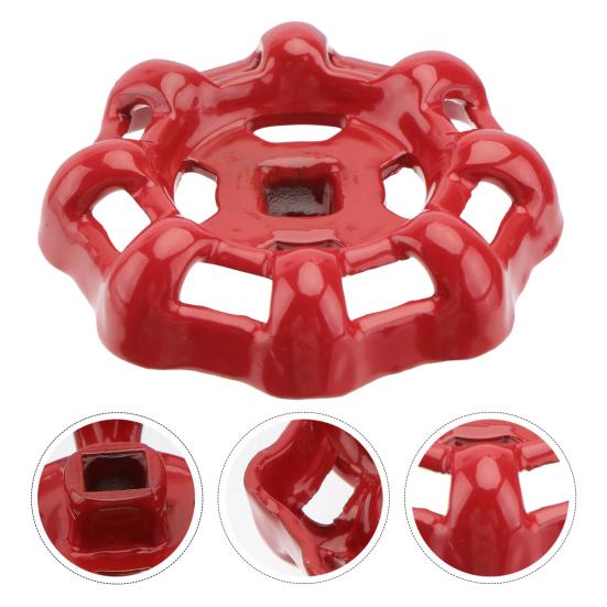 Кран Круглая ручка Маховик Замена Водоразборный кран Красный Легко Открывать Закрывать Ручка-маховик Шланговый кран Водоразборный кран для Кухни