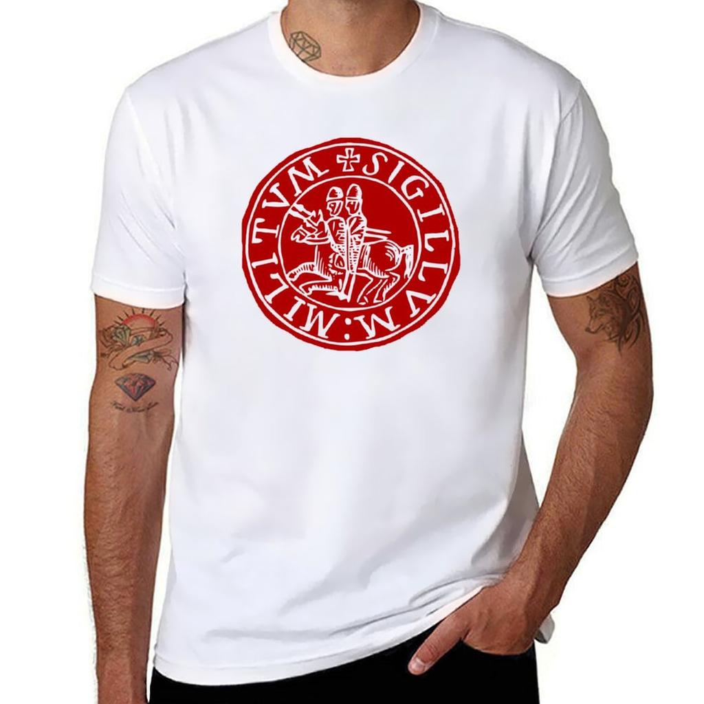 Seal Of The Knights Templar Tshirt Summer Holiday Casual Tee