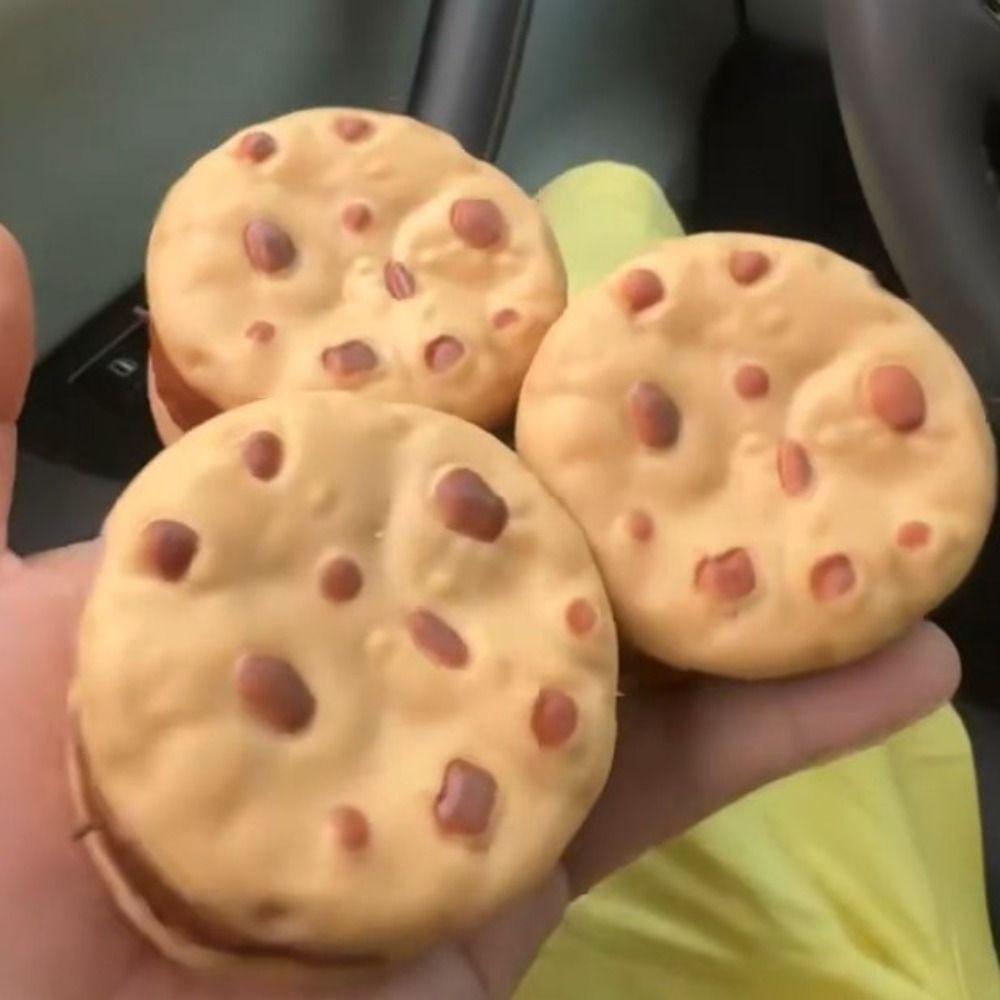 Moldable Crackling Cookie Squishy Toy Sound Effects DIY Empty Ball Skin  Children's Gifts