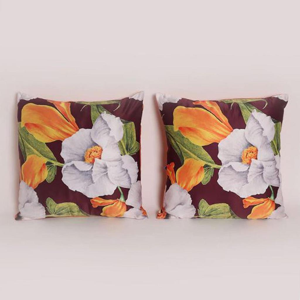 Чехол для подушки KOKO MAISON INC Floral Charm Polystain (Упаковка из 2 шт.) | Закрытие клапаном | Цифровая печать