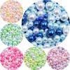 Handmade Non-Porous Pearl Plated Round Beads for DIY Crafts and Clothing Accessories