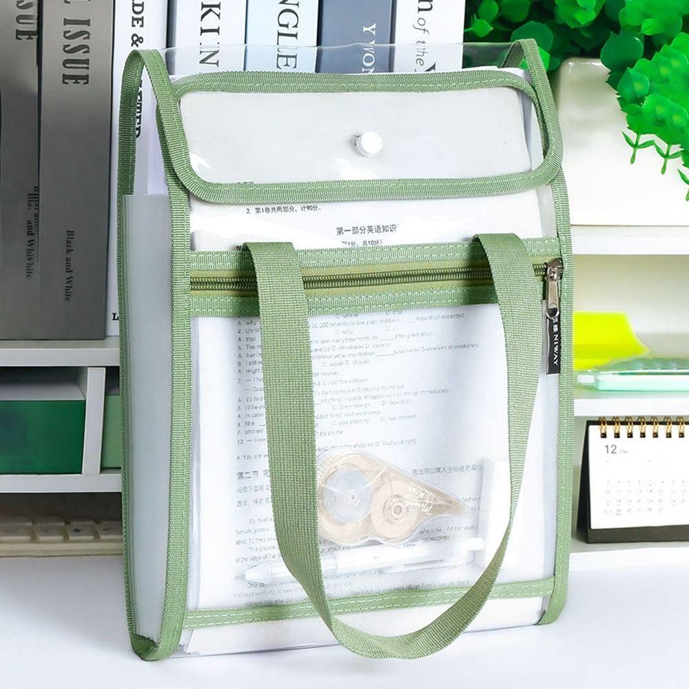 13-слойная прозрачная сумка для файлов Прозрачная сумка для хранения данных Школьные канцелярские принадлежности