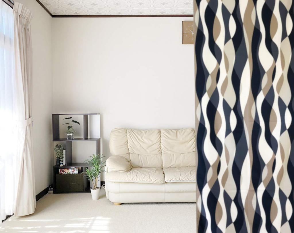 Длинная панель для комнаты, приватность, улучшает отопление и охлаждение, стильное настенное украшение, скандинавский волновой узор, ширина x 240 см, штора, перегородка, экран, штора,