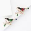 Fashion Fine Alloy Pearl Enamel Sparrow Bird Brooch Creative Personality Women'S Clothing Corsage Ornament Pin