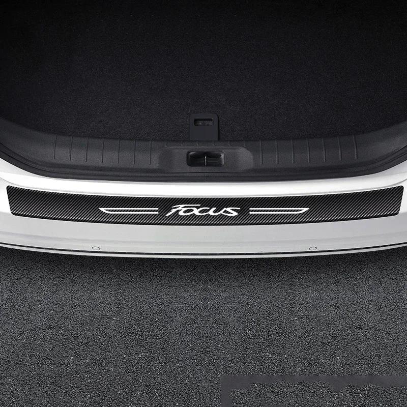 CSVJ8 For Ford FOCUS Escape Fiesta Edge Explorer Car Door Threshold Protector Stickers Pedal Guards Trunk Sill Scuff Plate Accessories