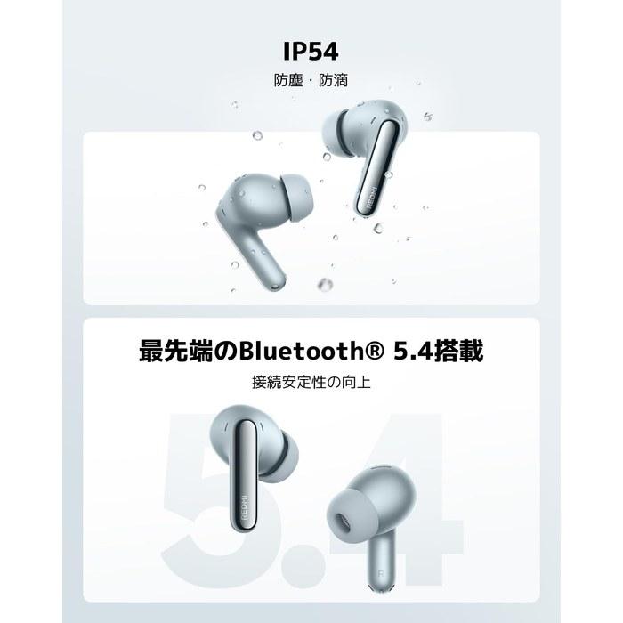 Xiaomi REDMI Buds 8 Pro Wireless Earbuds Noise Cancelling, Hi-Res Audio, 33hr Playtime, IP54, Black