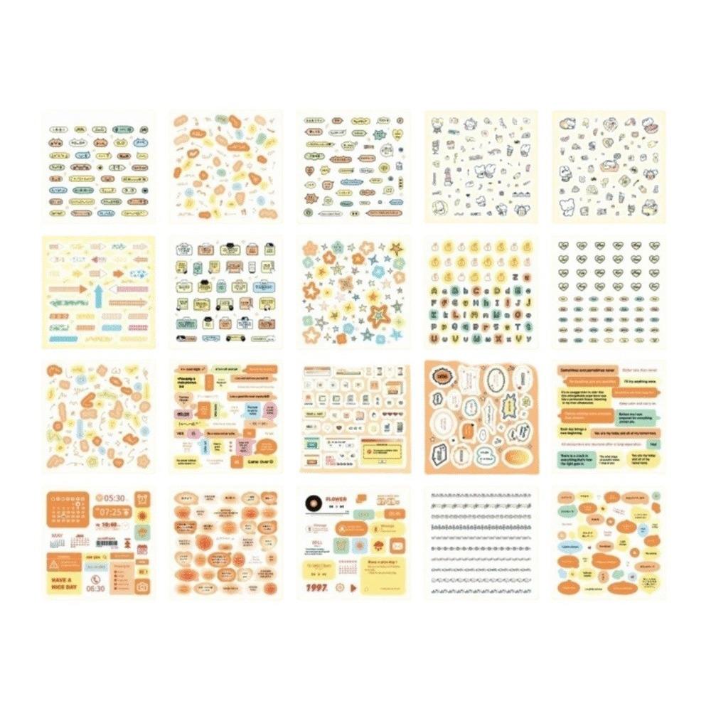 Cartoon Design Cartoon Collage Sticker Book Vintage Style Decorative DIY Scrapbooking Stationery Supplies Vintage Decor