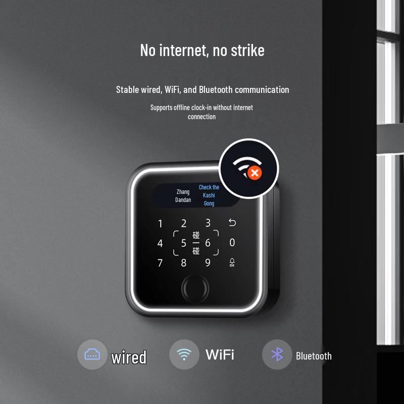 DingTalk X1F Face & Fingerprint Time Attendance Access Control System CN plug (adapter included)