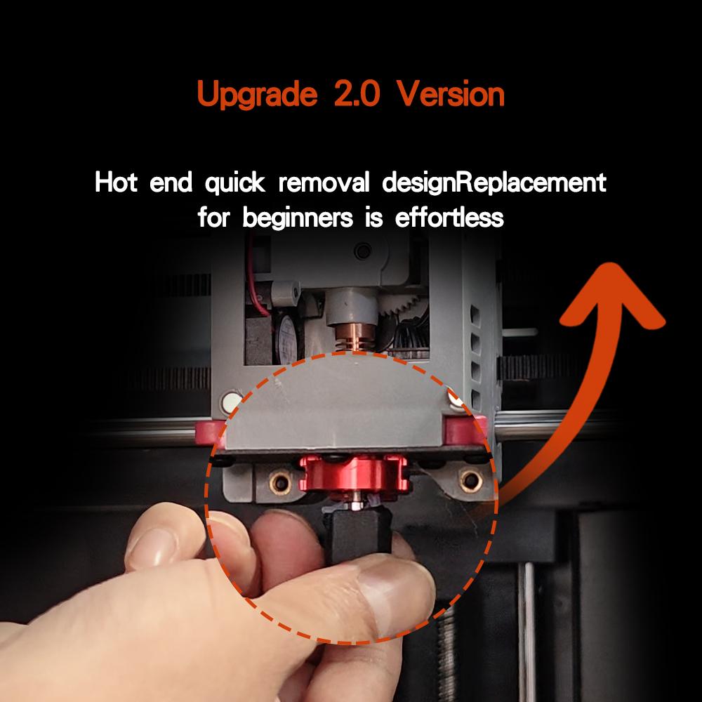 Latest Upgraded Hotend Kit for Flashforge Adventurer 5M/5M Pro Hotend AD5M Nozzle Kit Ceramic Heating Block & Hard Steel Nozzle