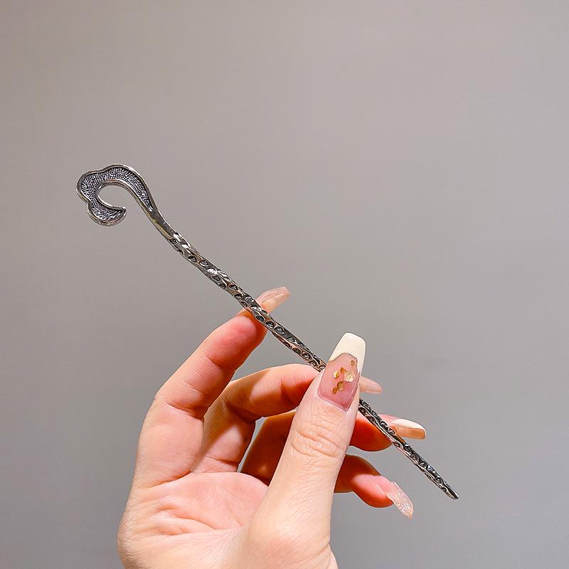 Изысканная винтажная заколка для волос с кисточкой для женщин - Элегантное украшение для волос в стиле ханьфу и ципао