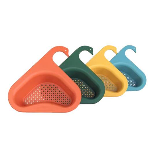 2 шт. декоративная корзина для слива, хорошая устойчивость, пластиковая полая многофункциональная корзина для фильтра для раковины в форме лебедя для дома